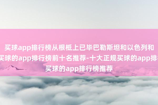 买球app排行榜从根柢上已毕巴勒斯坦和以色列和平共处-买球的app排行榜前十名推荐-十大正规买球的app排行榜推荐