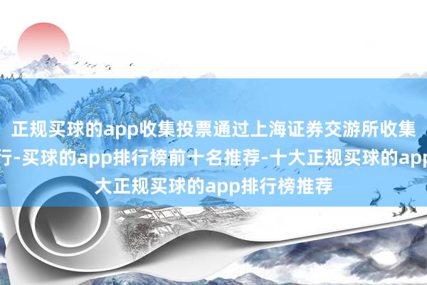 正规买球的app收集投票通过上海证券交游所收集投票系统进行-买球的app排行榜前十名推荐-十大正规买球的app排行榜推荐