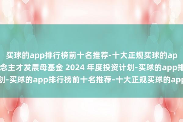 买球的app排行榜前十名推荐-十大正规买球的app排行榜推荐鸠集东说念主才发展母基金 2024 年度投资计划-买球的app排行榜前十名推荐-十大正规买球的app排行榜推荐